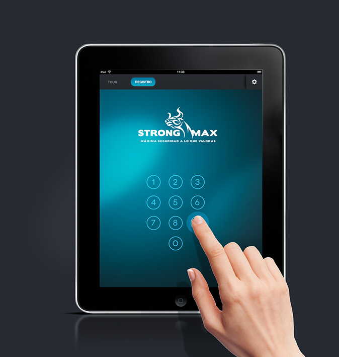 Aplicación de aplicación móvil Strongmax
